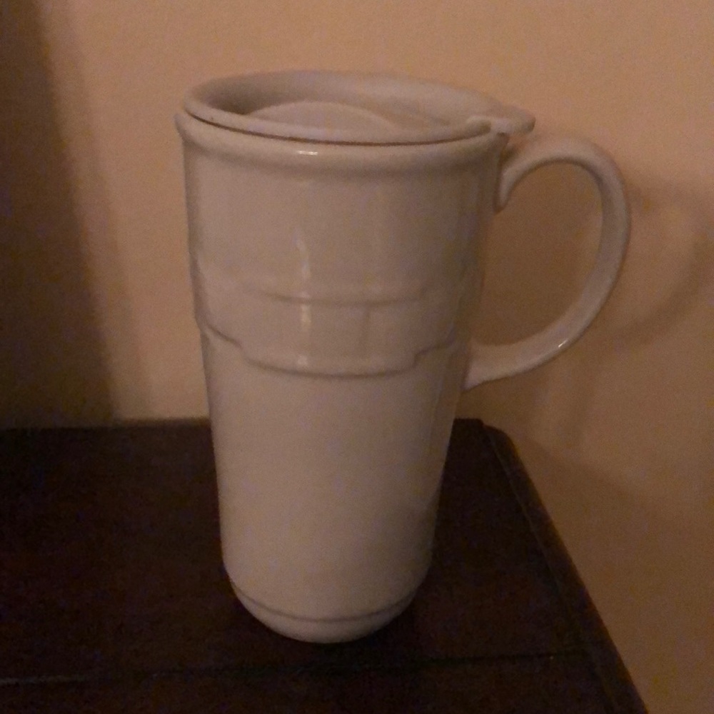 Longaberger Pottery Travel Mug